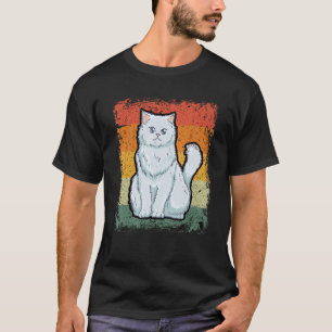 Retro Cat  Vintage Persian Cat T-Shirt