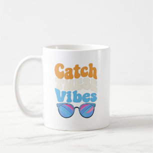 Retro Catch These Vibes Sunglasses Graphic Coffee Mug