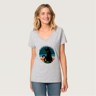 Retro Cats Leave Paw Prints in Your Heart T-Shirt