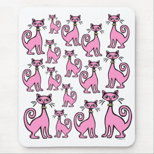 Retro Cats Mouse Mat