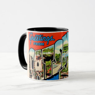 Retro Catskill Mountains  Mug