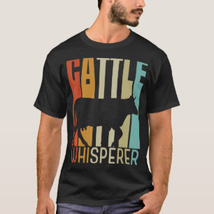 Retro Cattle Whisperer Vintage Farmer T-Shirt