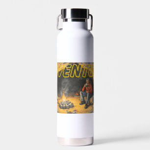Retro Cave Camping Adventure Compass Travel Mug Water Bottle