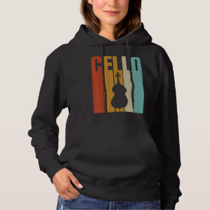 Retro Cello Cool Cello Player Hoodie