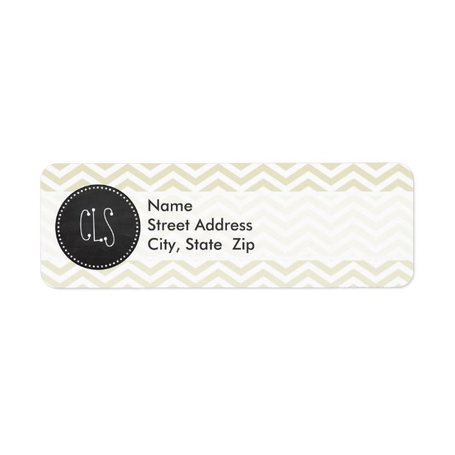 Retro Chalkboard; Beige Chevron; zig zag (Front)