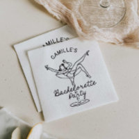 Retro Champagne Bachelorette Party Invitation