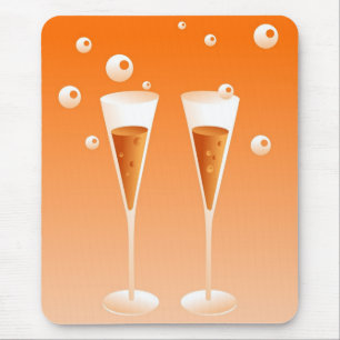 Retro Champagne Mouse Mat