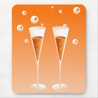 Retro Champagne Mouse Mat