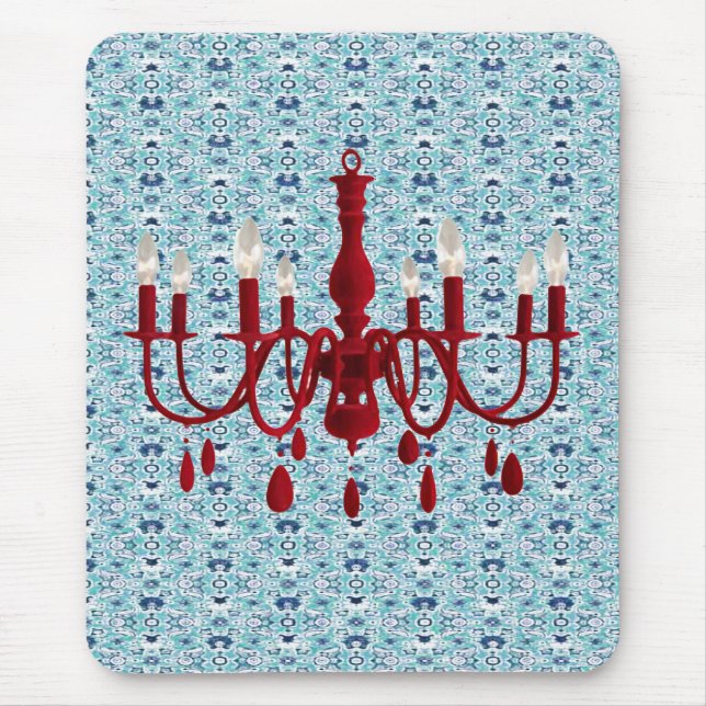 Retro Chandelier Glamour ~ Mousepad (Front)