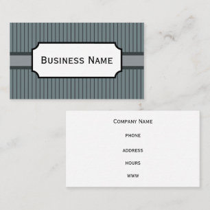Retro Charcoal Business Cards