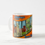 Retro Charlotte NC Postcard Coffee Mug<br><div class="desc">A colourful,  vintage postcard greeting from Charlotte,  North Carolina repurposed!</div>