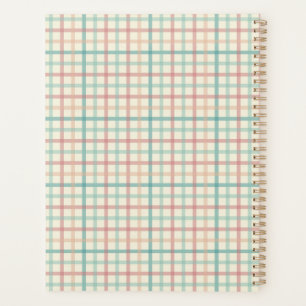Retro checked palnner planner
