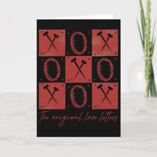 Retro Checked Valentine The Original Love Jesus Va Card