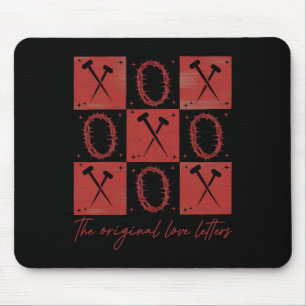 Retro Checked Valentine The Original Love Jesus Va Mouse Mat