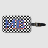 Retro Checkerboard Checkered Pattern Blue Orange