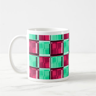 Retro Checks Deluxe Coffee Mug