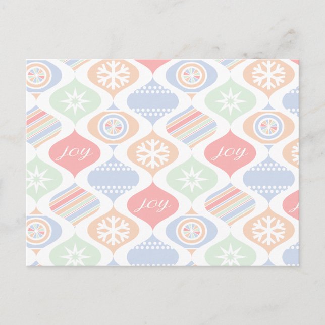 Retro Cheer Holiday Postcard (Front)