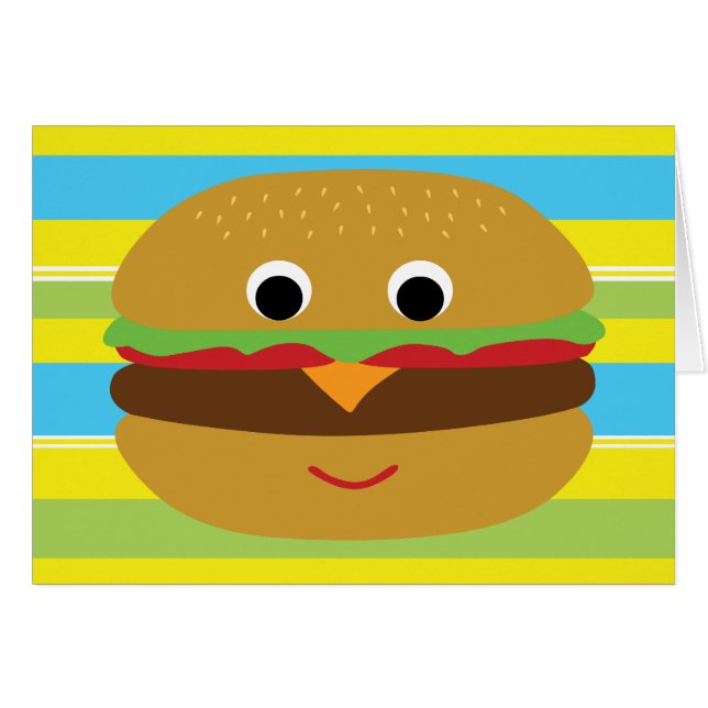 Retro Cheeseburger (Front Horizontal)