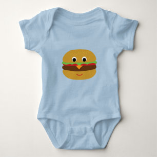 Retro Cheeseburger Baby Bodysuit