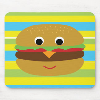 Retro Cheeseburger Mouse Mat