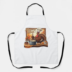 Retro Chef Turkey Thanksgiving Classic T-Shirt Apron