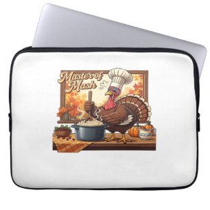 Retro Chef Turkey Thanksgiving Classic T-Shirt Laptop Sleeve
