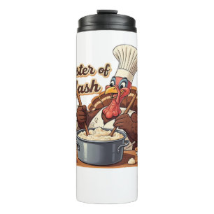 Retro Chef Turkey Thanksgiving Classic T-Shirt.png Thermal Tumbler