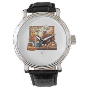 Retro Chef Turkey Thanksgiving Classic T-Shirt Watch