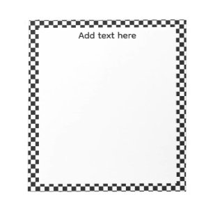 Retro Chequerboard To-Do List Notepad Aesthetic