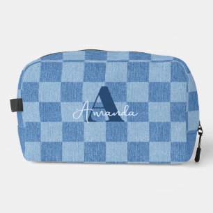 Retro Chequered Fade Dopp Kit