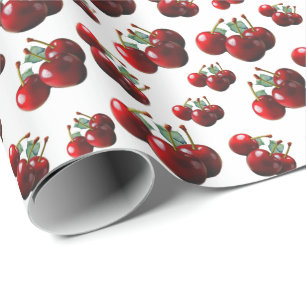 Retro Cherries fresh picked  Wrapping Paper