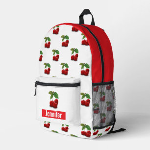 Retro Cherries Girls Vintage Style Backpack