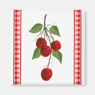Retro Cherries Magnet