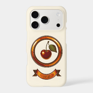Retro Cherry Badge iPhone Case   70s Cherry