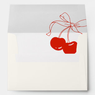 Retro Cherry Bridal Shower Envelope