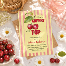 Retro Cherry Cafe Baby Shower