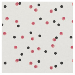 Retro Cherry Pop Mid-Century Dots Fabric