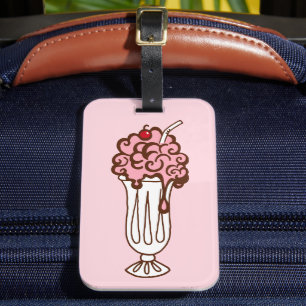 Retro Cherry Soda Luggage Tag