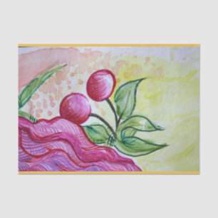 Retro Cherry Tissue Paper