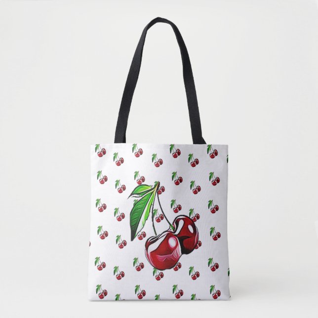 Retro Cherry Tote Bags (Front)