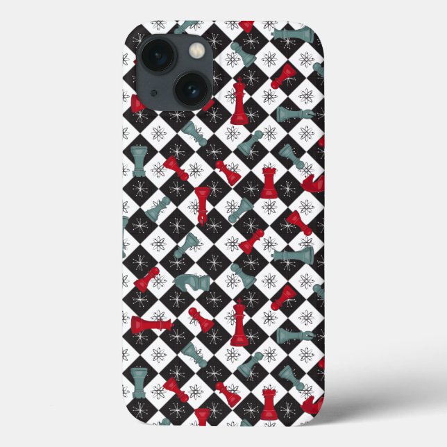 Retro Chess Board Case-Mate iPhone Case (Back)