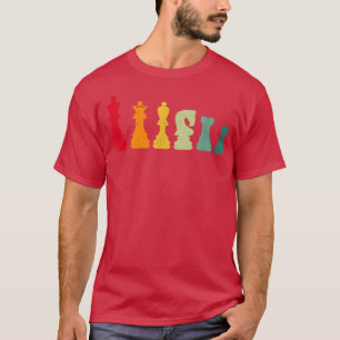 Retro Chess Board Games Card Games Dice Game Night T-Shirt