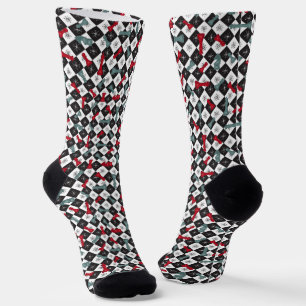 Retro Chess Board Socks