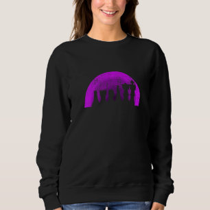 Retro Chess Pieces Chess Player 4 Sweatshirt