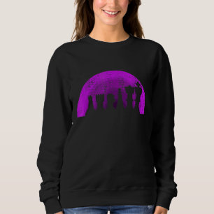 Retro Chess Pieces Chess Player 6 Sweatshirt