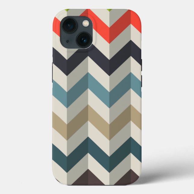 Retro Chevron Pattern Case-Mate iPhone Case (Back)