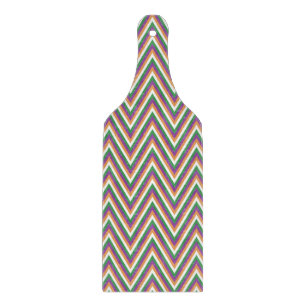 Retro Chevron Pattern Cool Cutting Board