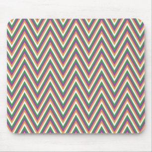 Retro Chevron Pattern Cool Mouse Mat