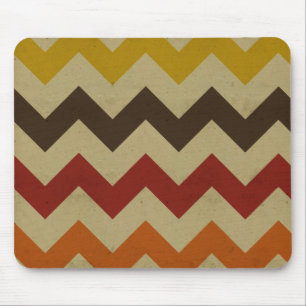 Retro chevron zigzag stripes zig zag pattern chic mouse mat
