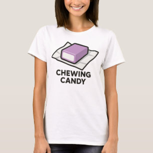Retro Chewing Candy Illustration T-Shirt